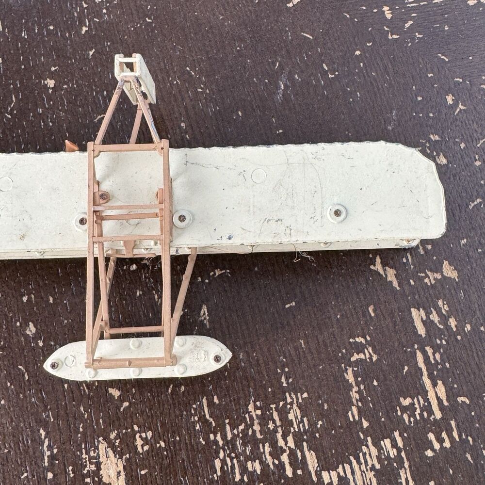Vintage Wright Brothers Kitty Hawk Scale Die Cast Metal Airplane 7” Wingspan - Picture 9 of 9